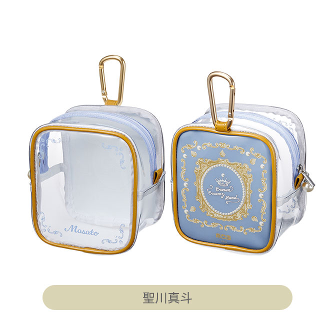 みなみ様ニューヴァイタリー、ファミリーＢコン うたの☆プリンスさまっ♪ カラビナ付きクリアポーチ Crown