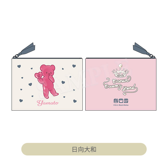 イマン　プリセスローズ　ミディ缶（ピンク） うたの☆プリンスさまっ♪ ミニポーチ Crown Creamy Land